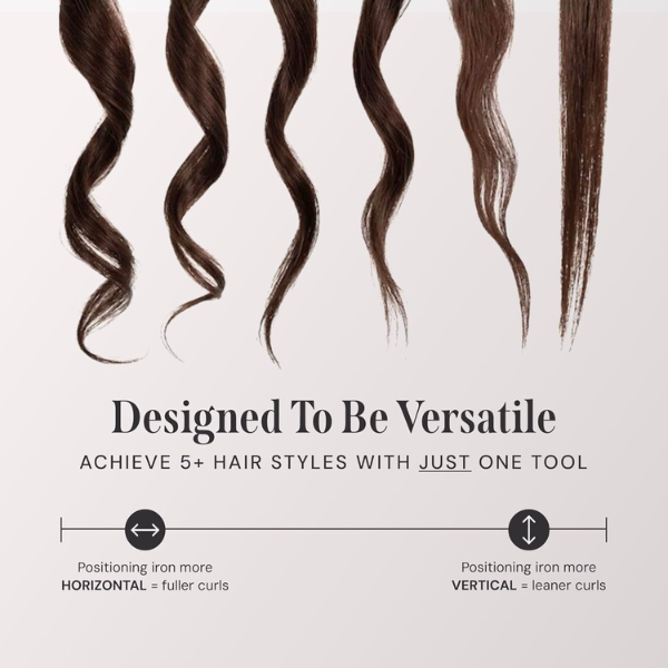 2-in-1 straightener – Turn heads with soft curls or flawless straightening